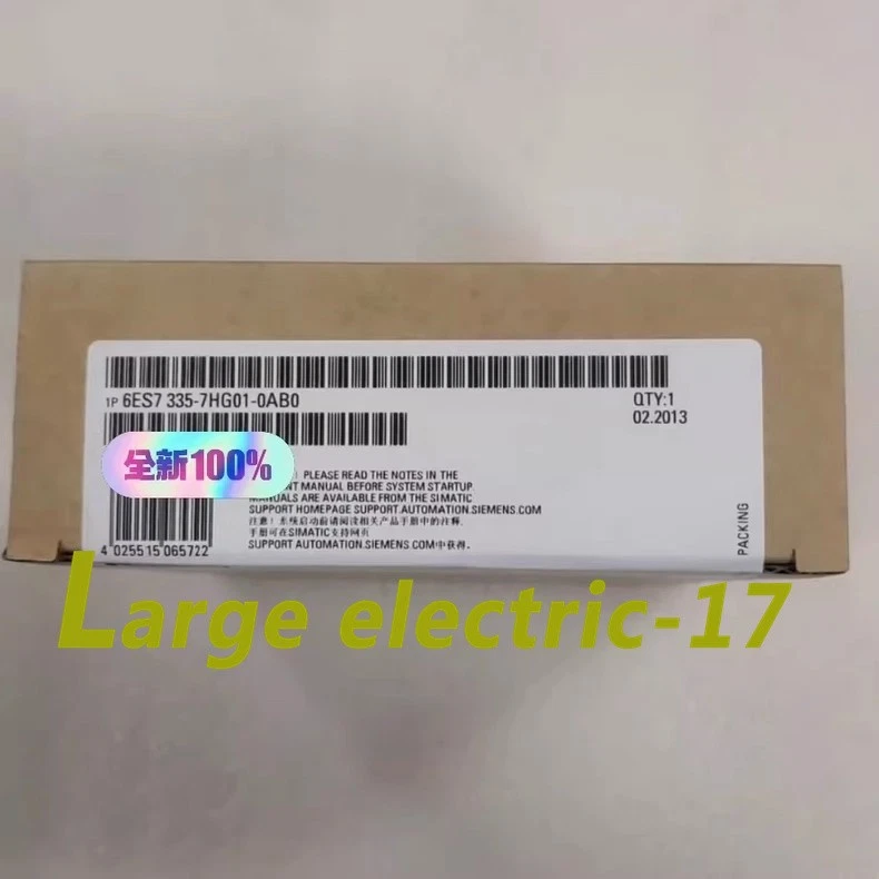 1 Stück Neu im Karton Siemens 6ES7 335-7HG01-0AB0 Expressversand DHL 1 Jahr Garantie