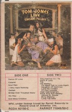 TOM JONES CASSETTE TAPE: "LIVE AT CAESARS PALACE" 1971 PAPER LABELS