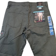 Weatherproof Adventure Pants Mens 32x30 Olive Stretch Zip Phone Pocket NWT