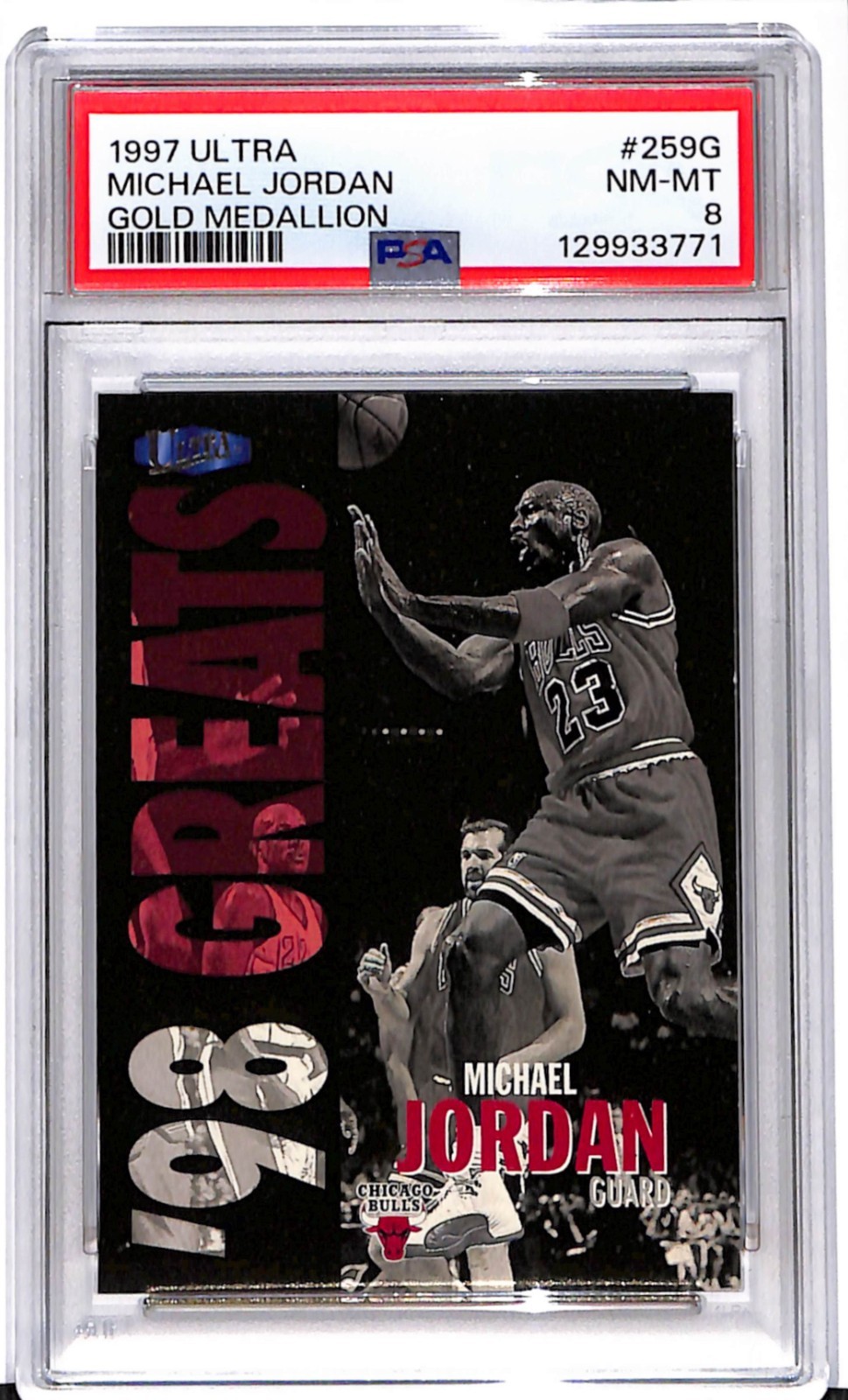 1997-98 Fleer Ultra - '98 Ultra Michael Jordan #259G Gold Medallion PSA 8