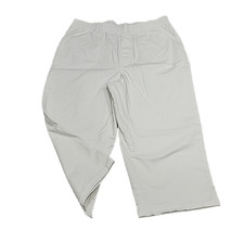 Denim Co Womens Pants Tall Medium Size White Pull On Skimmers with Pockets