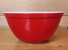 Vintage Pyrex Primary Red #402 Glass 1 1/2 Qt Nesting Mixing Bowl Made in USA
