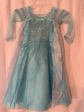 Disney Store Princess Frozen Elsa Dress Costume Dress-Up Girl's Size 4