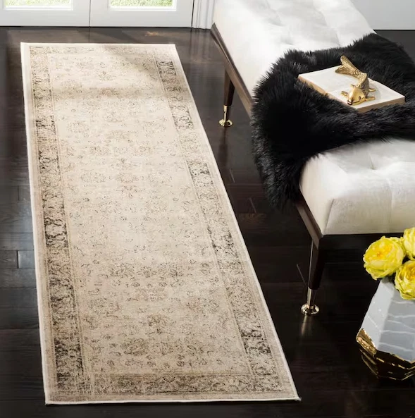 Safavieh Vintage Stone 2 ft. x 8 ft. Distressed Border Runner Rug - Image 4 of 4