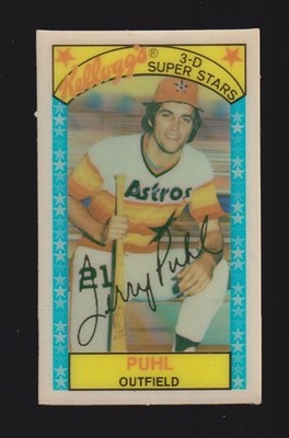 1979 KELLOGG'S 3-D #33  Terry Puhl  HOUSTON ASTROS  ( Last line=Terry )  EX  A