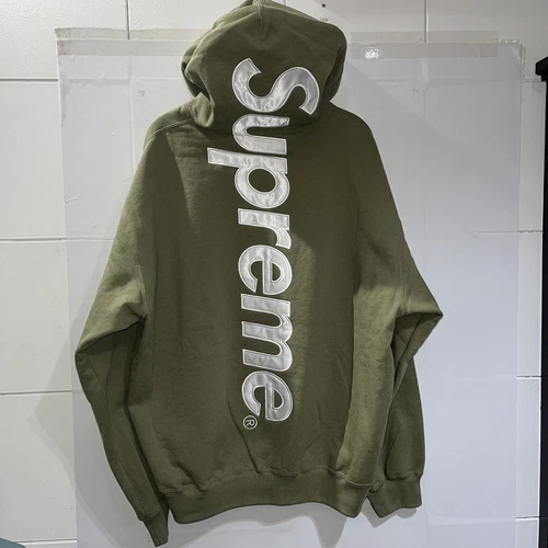 Sweat à capuche Supreme 23Aw satin appliqué XL R52