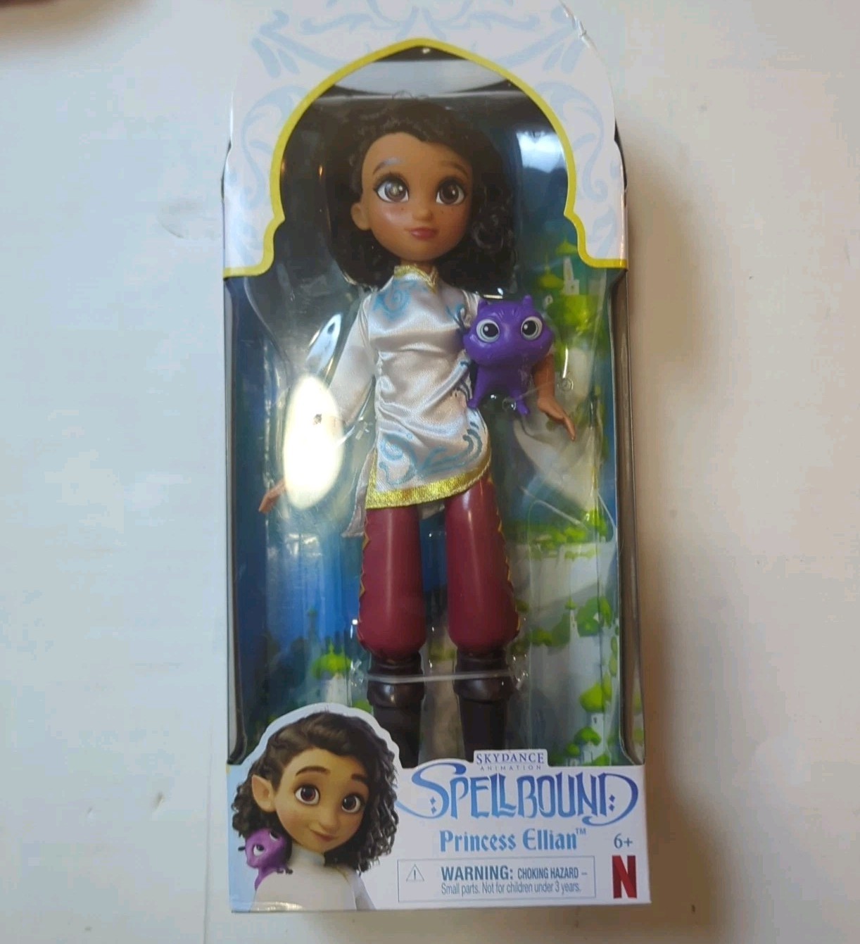 Figura Princesa Ellian Película Hechizada Netflix Juguete Plástico Baile del Cielo Animación