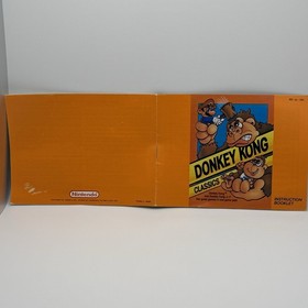 DONKEY KONG Classics Nintendo NES Game Original Instruction Manual Booklet Only!