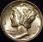 1941-P Mercury Dime Gem BU Uncirculated Full Bands