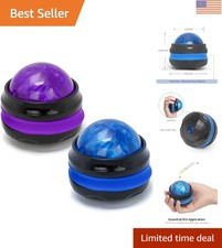 Ergonomic Blue  Purple Handheld Massage Balls - Relaxation  Pain Relief Duo