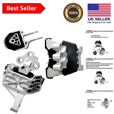 Durable Engine Mount Set 3Pcs for 2013-2016 Dodge Dart - Enhanced Stability
