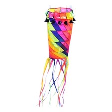 Long Tail Kite Popular Rotating Tube Kite Sturdy Portable Reusable Unique Easy