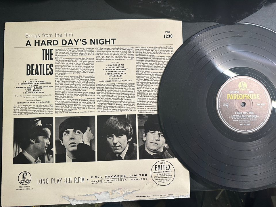 1968 The Beatles – A Hard Day's Night - PMC1230 - UK mono pressing XEX ...