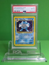 POKEMON 1999 BASE SET POLIWRATH HOLO 13 PSA 8
