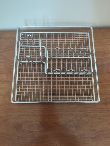 VINTAGE 1980's HEAVY CHROME KITCHEN/BUFFET TABLE FLATWARE HOLDER CADDY TRAY - 第 2/6 張圖片