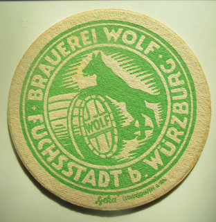 VK Bierdeckel Brauerei Wolf Fuchsstadt bei Würzburg