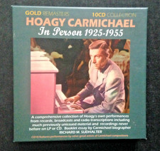 Hoagy Carmichael In Person 1925 - 1955 10 CD Collection Free UK Post