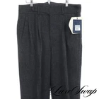 NWT Document Korea M1061 Grey Speckled Flannel Beuys Tucked Trousers Pants XL NR