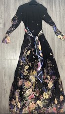 ZIMMERMAN Luna Long Sleeve Maxi Dress Size 0