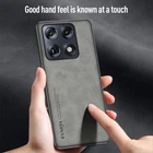 For Motorola Signature, Shockproof Phone Case Retro Leather Matte Soft TPU Cover