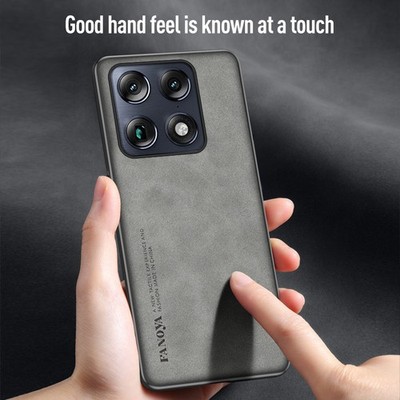 For Motorola Signature, Shockproof Phone Case Retro Leather Matte Soft TPU Cover