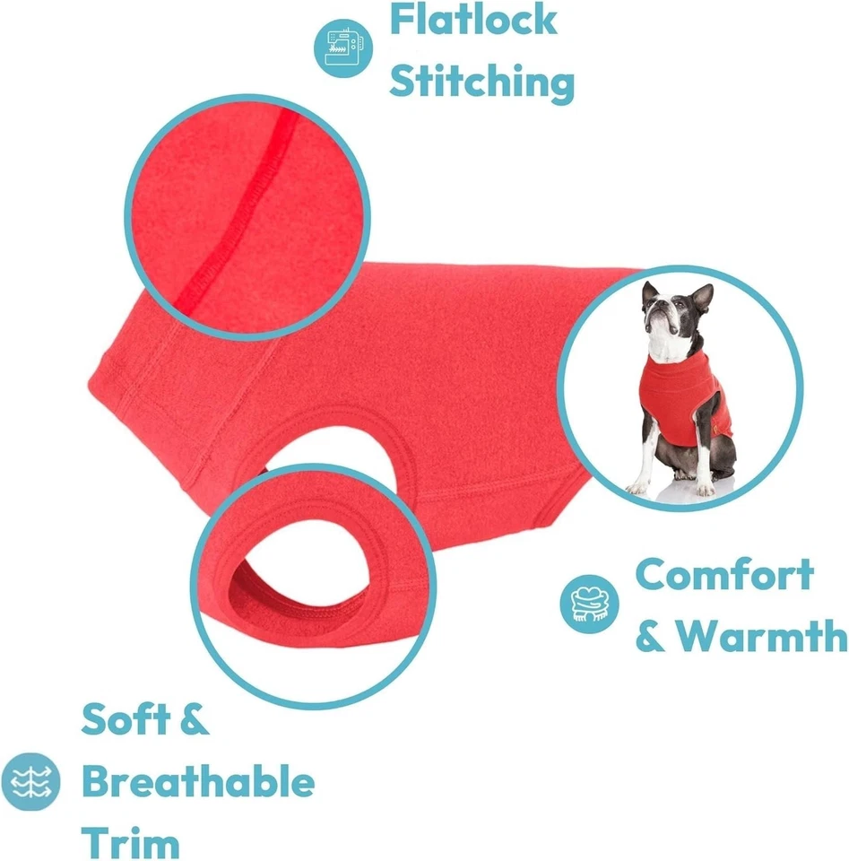 Gooby Microfiber Stretch Fleece Vest Dog Sweater - Warm Pullover (Refurbished) - Image 2 of 4