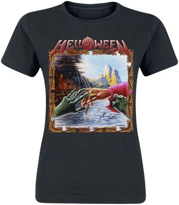 Helloween T-Shirt Damen Keeper of the seven keys schwarz
