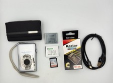 Canon PowerShot SD1300 IS Gray 12.1MP Camera Bundle w/ Batt Card Tested A 