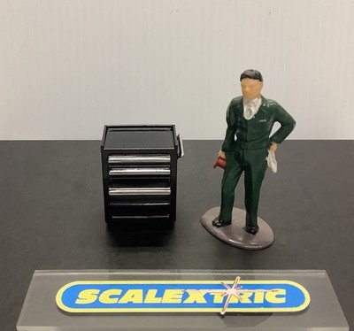 SCALEXTRIC WERKZEUGKOFFER TROLLEY TRUHE für GRUBENGEBÄUDE (LACKIERT 1.32) A202 A203 639