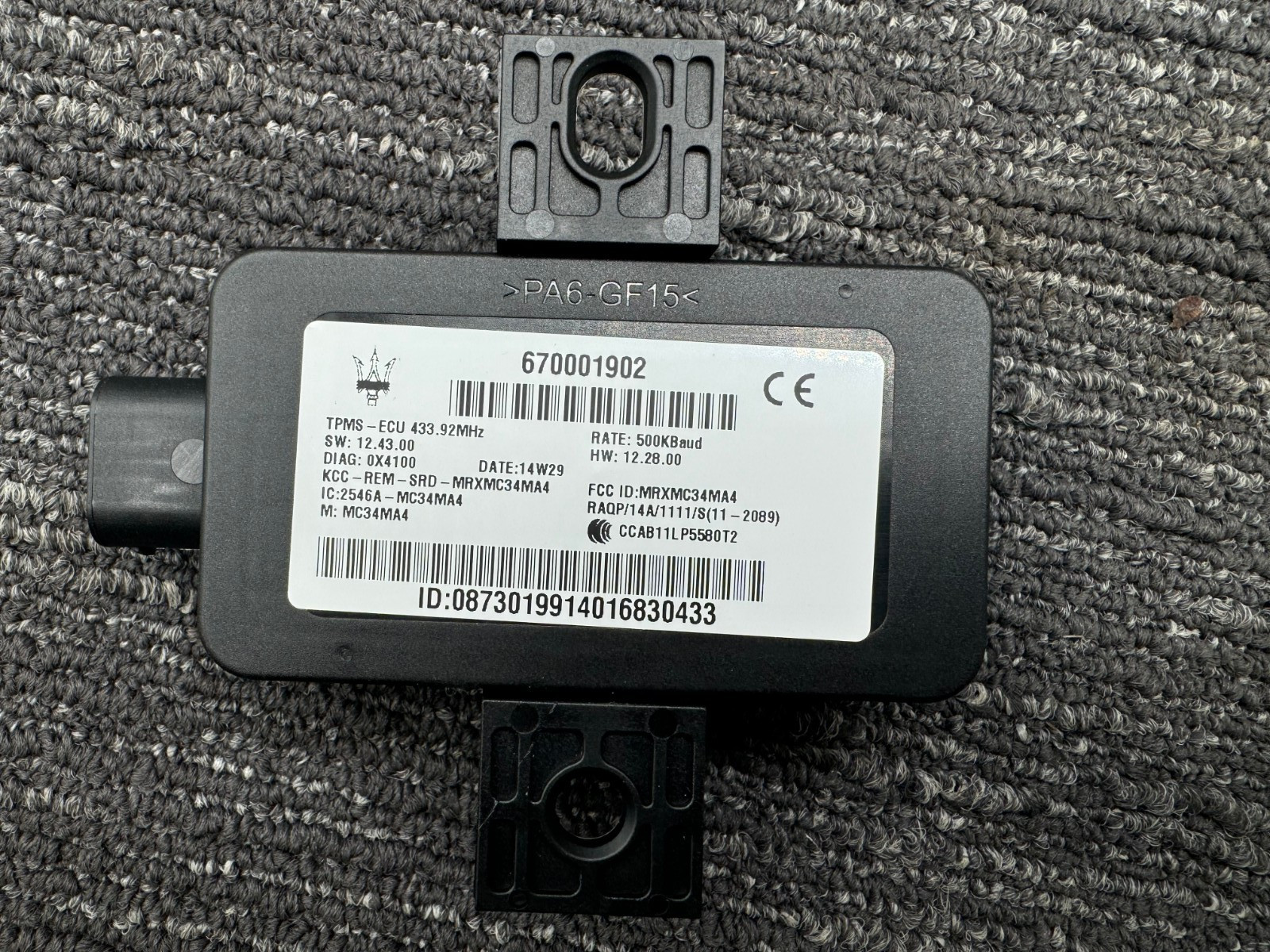 NEW OE 2014-2020 Maserati GHIBLI TPMS TIRE Pressure Control Module