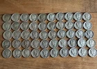 New Listing1916-1945 Mercury 90% Silver Dimes Roll of 50 Circulated with Mixed Dates