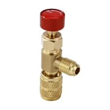 2Pcs Refrigerant Charging Valve Set, 5/16" Safety Adapter Flow Control R410A