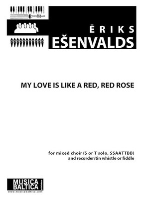 My Love is Like a Red, Red Rose Mixed Voices, Fiddle, Tin Whistle Music Burns Mu