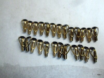 25pc Fuji Tackle Gold Top Tip  Silicone Carbide Fishing Rod Building 40mm