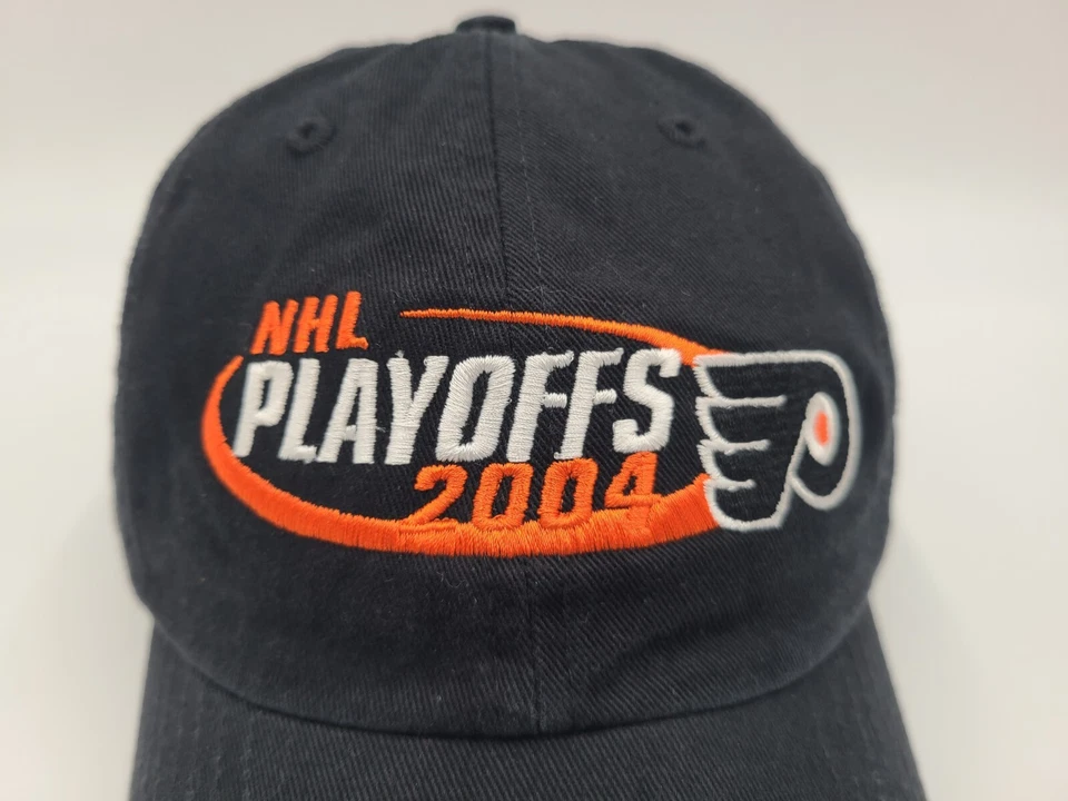 Vintage Philadelphia Flyers 2004 NHL Playoffs Twins Enterprise Strapback Hat Cap - Image 4 of 4