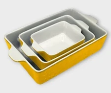 NutriChef 3Pcs. Nonstick Bakeware PFOA PFOS PTFE Tray Set w/Odor-Free Ceramic,