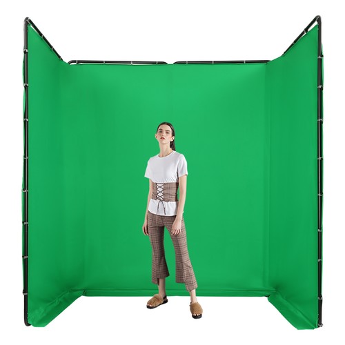 Kit supporto sfondo fotografico 13,12 * 7,87 piedi con panno verde per studio fotografico - Foto 13 di 18