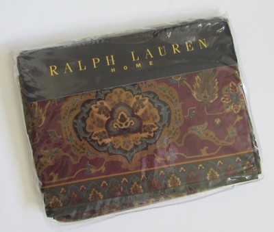 NEW Ralph Lauren Equestrian Paisley FULL Flat Sheet