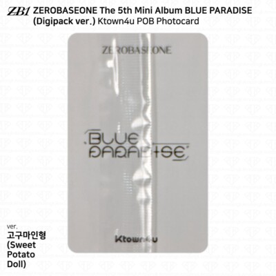 ZEROBASEONE ZB1 5th Mini Album Blue Paradise Ktown4u POB Photocard