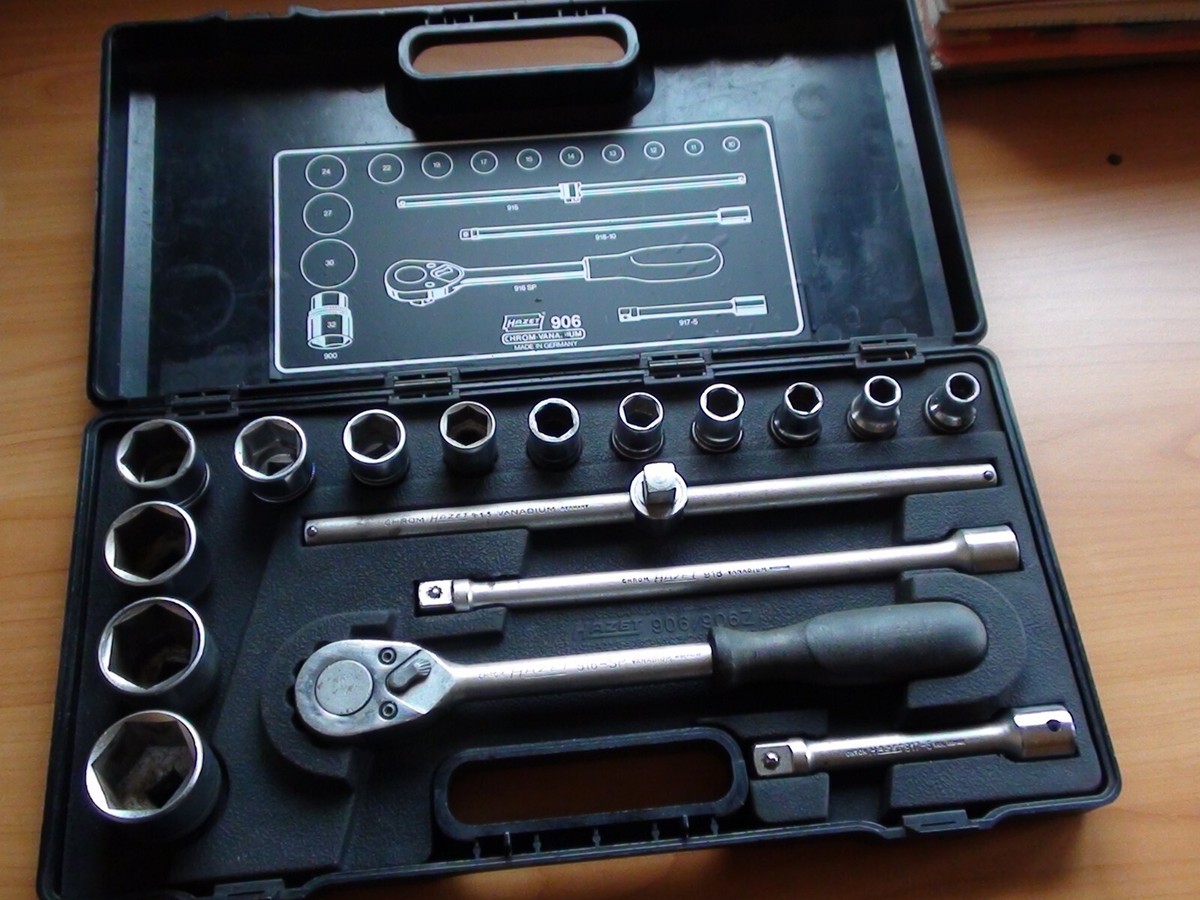 HAZET 906 Steckschlüsselsatz Knarrenkasten 1/2