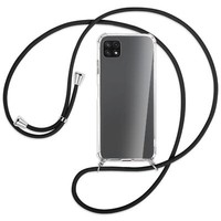 Handykette FüR Samsung Galaxy A22 5G (A226) Schwarz HüLle Mit Band Kordel
