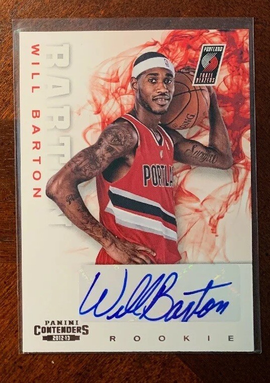 Will Barton 2012-13 Contenders auto #238 Rookie RC Autograph