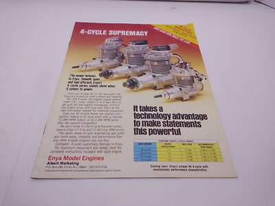 Altech Marketing Enya Model Engines Acoms Radios 1984 Catalog 