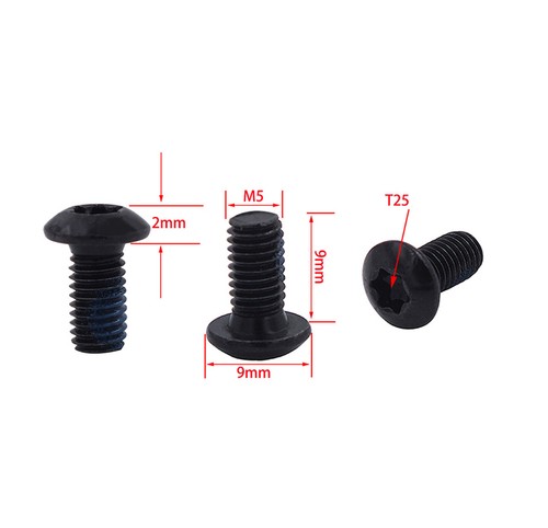 12 Stück Scheibenbremse Rotor Schrauben Bolzen M5x9 mm für Rennrad Mountainbike - Bild 4 von 8