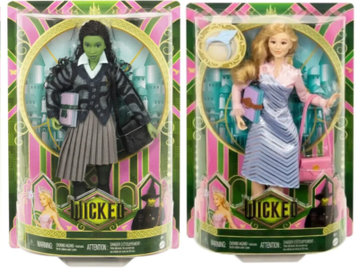 Wicked Movie 2-Pack Glinda & Elphaba At Shiz University Dolls by