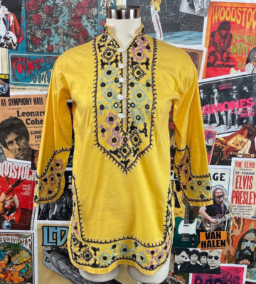 yellow tunic shirt