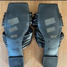 Black pleated criss cross slides by Bamboo in size 8.5 — photo 6