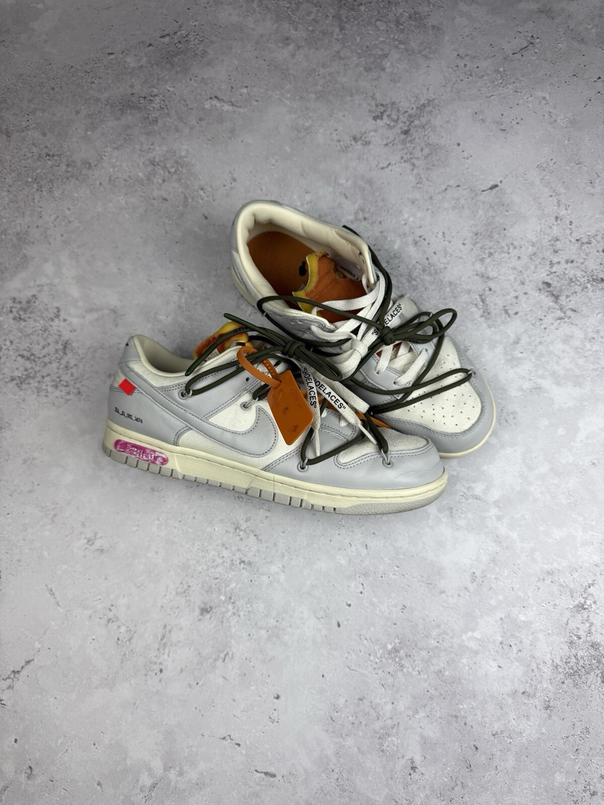 OFF WHITE X NIKE Nike OFF WHITE x Dunk Low lotto 22 EU43 UK9 US10 100% autentiche