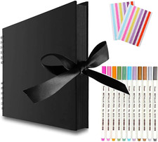 11.5 X 8.5 Inch Scrapbook Photo Album,Wedding Guest Book Anniversary Memory Scra