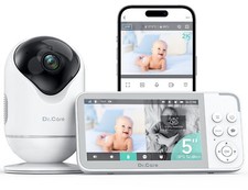 Dr.Care 5"Smart Baby Monitor with 2K HD Camera App Control, Motion Crying Alarm